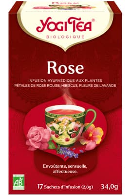 Infusion Bio Rose · Yogi Tea, Thés & infusions du Comptoir de l'Herboriste