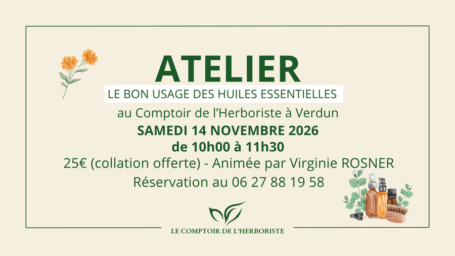 Atelier : le bon usage des huiles essentielles
