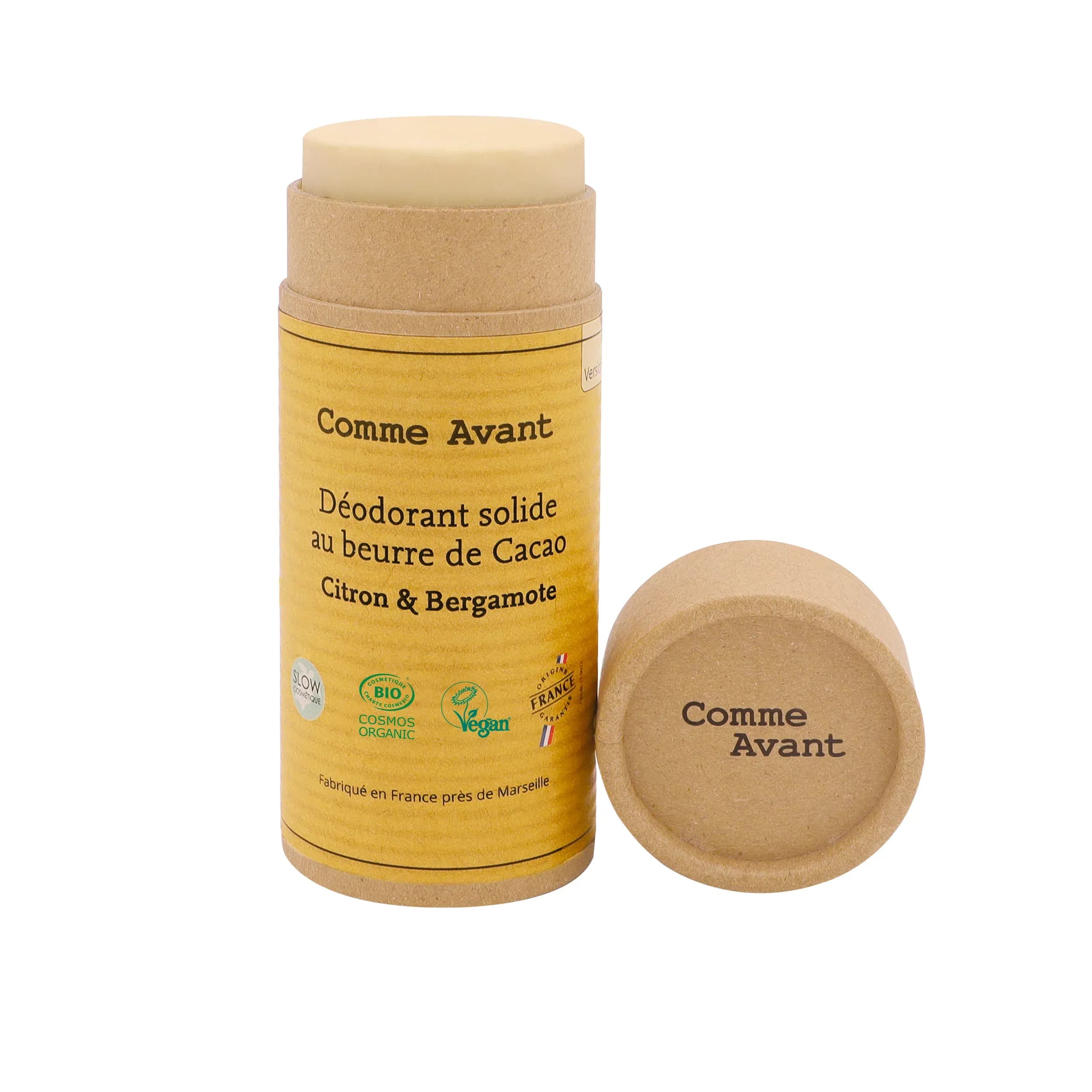 Déodorant solide Citron et Bergamote · Comme Avant