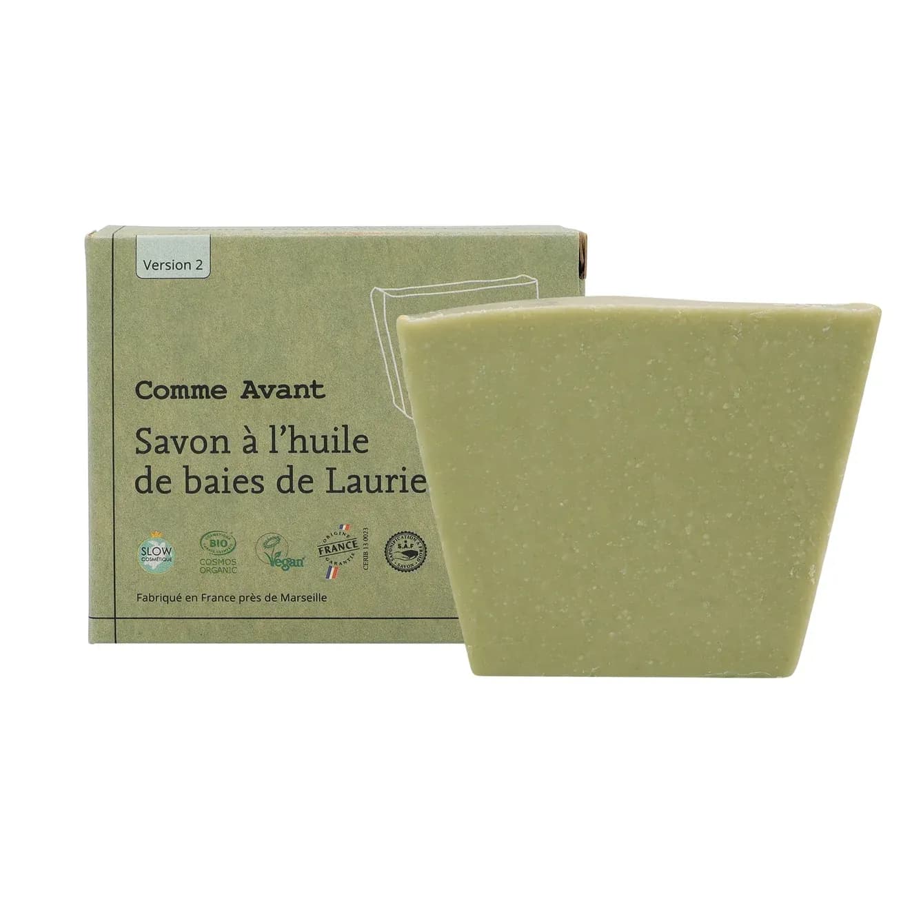 Savon à l'huile de baies de laurier - Version 2 · Comme Avant