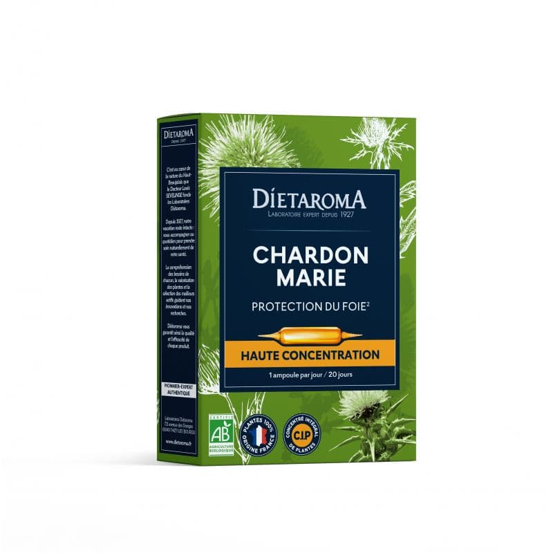 C.I.P. Chardon Marie bio · Dietaroma, Compléments alimentaires du Comptoir de l'Herboriste