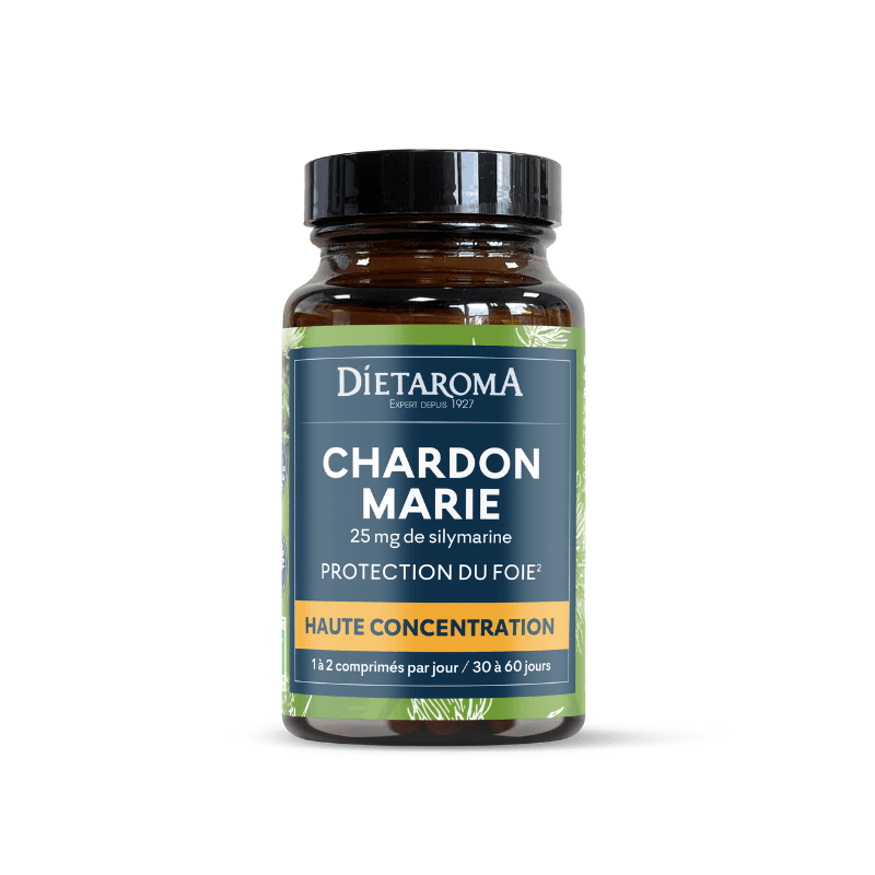Comprimés C.I.P. Chardon Marie · Dietaroma, Compléments alimentaires du Comptoir de l'Herboriste