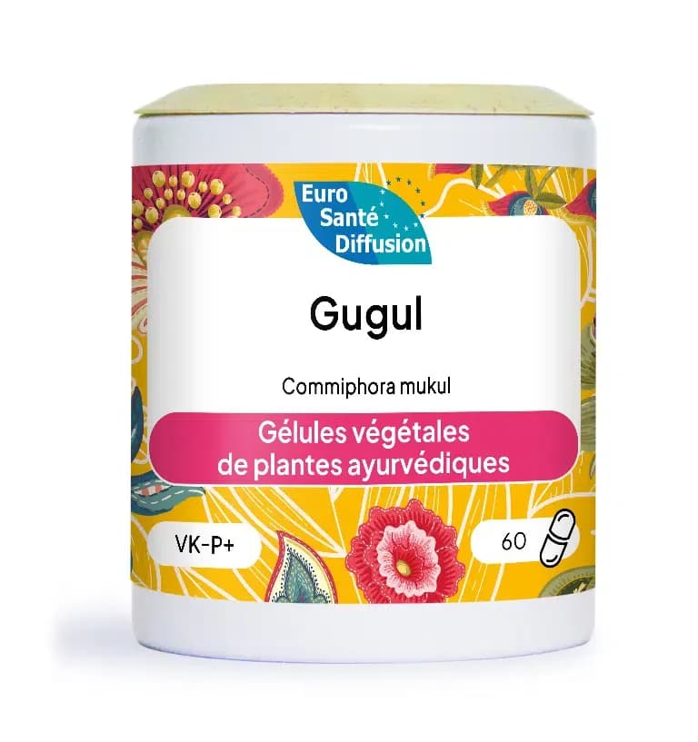Guggul - 60 gélules, Gélules végétales de plantes Gugul ou Oliban indien (nom commun Français) ou Guggul., Compléments alimentaires du Comptoir de l'Herboriste