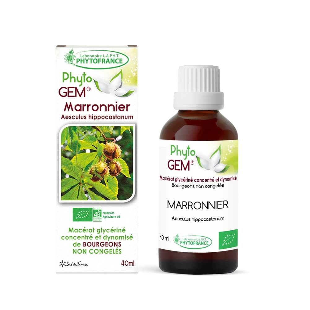 Macérat de marronnier Phyto'gem · Phytofrance, Gemmothérapie du Comptoir de l'Herboriste