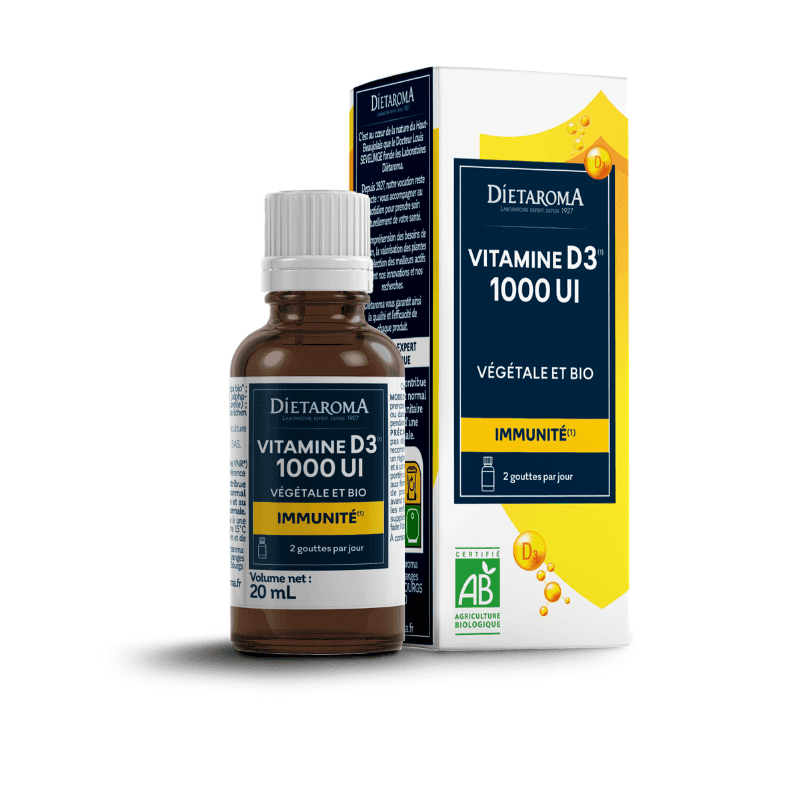 Vitamine D3 BIO 1000 UI · Dietaroma, Compléments alimentaires du Comptoir de l'Herboriste