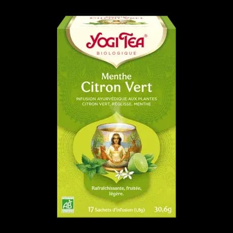 Infusion Bio Citron Vert · Yogi Tea, Thés & infusions du Comptoir de l'Herboriste