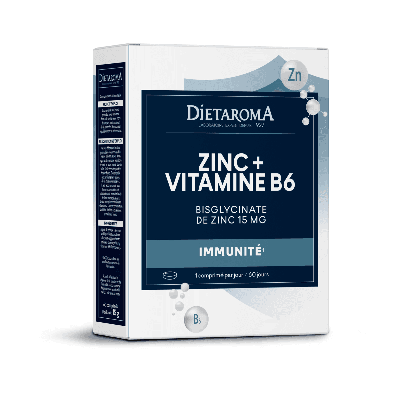 Zinc + vitamine B6 · Dietaroma, Compléments alimentaires du Comptoir de l'Herboriste